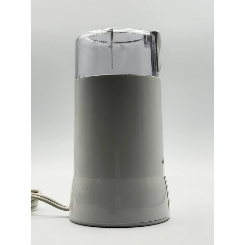 Mr. Coffee Model IDS 55 Electric Coffee or Spice Grinder White Works